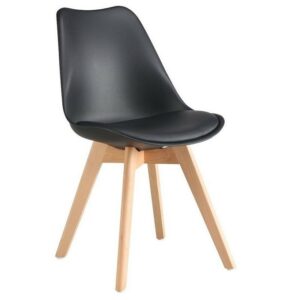 TULIP DINING CHAIR – Set of 2 Dining Chairs Black