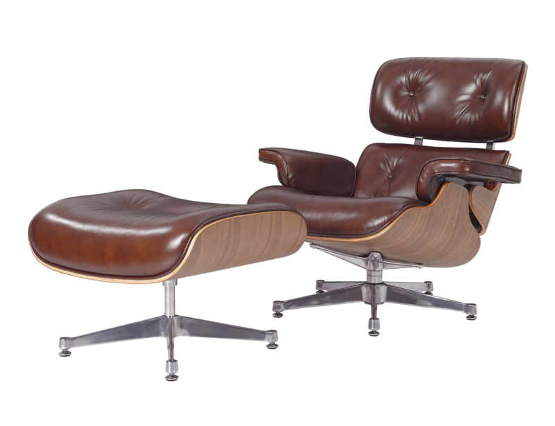 Waxy Walnut Lounge Chair