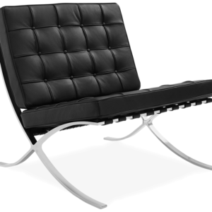 Premium Barcelona Chair Black – Mies Van Der Rohe Replica
