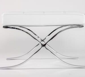 Premium Barcelona Ottoman White – Mies Van Der Rohe Replica