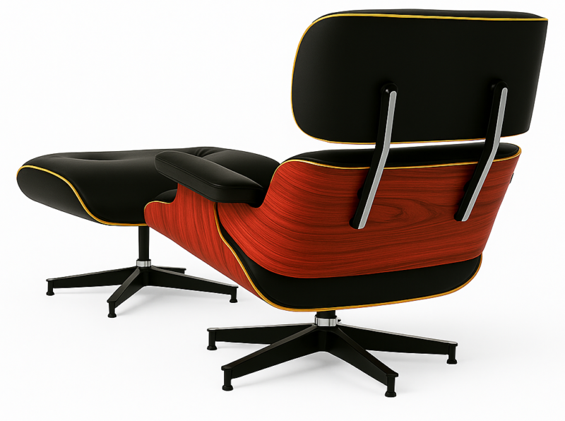 Eames Replica LoungeChair and Ottoman A+ Premium (Red Rosewood) - Image 2